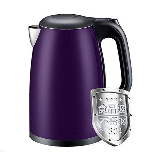 Bouilloire lectrique, Bouilloire en Acier Inoxydable 304 de catgorie comestible1500 Watts, 1.5L, Protection d'bullition-sche