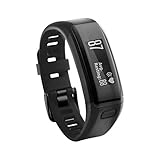 Omiky® Art und Weise 2017 echtes Silikon-Gummi-Uhr-Band-Handgelenk-Bügel für Polar A360 intelligente Uhr (Grün) (Schwarz)