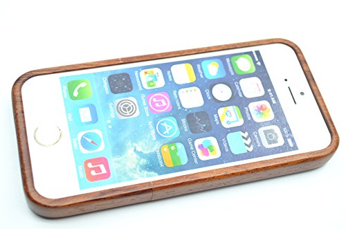 RoseFlower   iPhone SE iPhone 5S   iPhone 5 Funda de Madera - Palo de Rosa Maya - Natural Hecha a Mano de Bamb   Madera Carcasa Case Cover con Gratis Protector de Pantalla para tu Smartphone