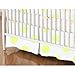 SheetWorld - Crib Skirt (28 x 52) - Neon Yellow Polka Dots - Made In USA by sheetworld
