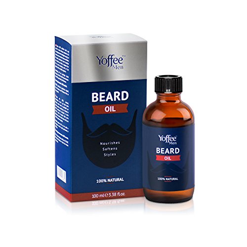 Yoffee - MEN BEARD OIL - Aceite de cuidado de Barba Premium 100% natural, Suaviza y Nutre la barba, 100 ml