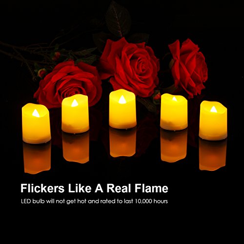 Amir Flammenlose Kerzen, 9er LED Kerzen, 3 Modi Kerzen mit Timer, Fernbedienung & Batterien, Dimmbare Teelichter LED Votive Weihnachtskerzen für Weihnachtsbaum, Weihnachtsdeko, Hochzeit, Geburtstags Party - 3