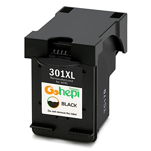 Gohepi 301XL Compatible para Cartuchos de tinta HP 301XL 301 Juego de 2 Negro Trabajar con HP Deskjet 2544 1010 2540 3050 1510 2510 2050 1050 3055A 1000 3050A 2514 2549 2547 3000 1050A HP ENVY 4500 4504 5530 5532 4502 5534 4508 5536 4507 HP Officejet 2620 4630 4636 2622 4634 2624 Gohepi 301XL Compatible para Cartuchos de tinta HP 301XL 301 Juego de 2 Negro Trabajar con HP Deskjet 2544 1010 2540 3050 1510 2510 2050 1050 3055A 1000 3050A 2514 2549 2547 3000 1050A HP ENVY 4500 4504 5530 5532 4502 5534 4508 5536 4507 HP Officejet 2620 4630 4636 2622 4634 2624