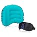 Produktbild Ultraleichtes Camping Kissen, Aufblasbares Reisekissenm, Komprimierbares Nackenkissen, Camping Pillow für Camping, Reise, Wandern, Outdoor, mit 3D Schlafmaske, von AGPTEK, Blau