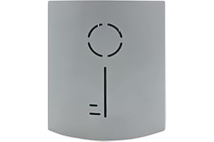 SAFE 3940 porta chiavi da muro per casa con chiusura magnetica | in acciaio | 8 ganci | 25 x 22 x 7 cm