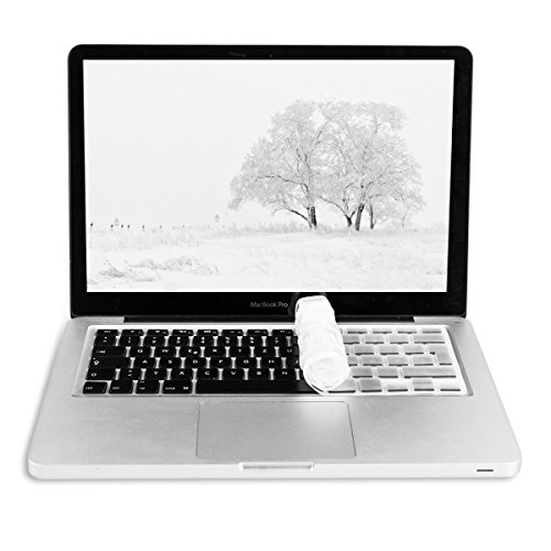 kwmobile Tastaturschutz Apple MacBook Air 13“/ Pro Retina 13“/ 15“ – QWERTZ Silikon Laptop Tastaturfolie – Notebook Tastaturschutzfolie Transparent - 2