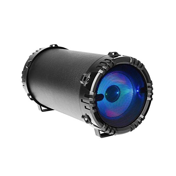 Mars Gaming MSB0 - Altavoz portátil Bluetooth de 10 W (USB, Micro SD, RGB Flow, Karaoke) Negro