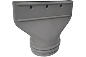 MICPOINTIK Flachanschluss für mobile Klimaanlagen, Abluftschlauchadapter für Ø 130-150mm Fensteradapter Fensterdüse für mobile Klimageräte Klimaanlagen, 23 x 26 x 2,5 cm, Grau