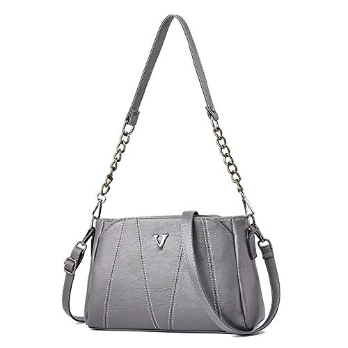 Preisvergleich Produktbild WWAVE Eine Umhängetasche Damen Umhängetaschen DREI Fächer großräumige weibliche Tasche