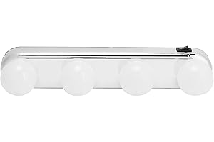 Yosoo Health Gear Zestaw Oświetleniowy LED do Makijażu z 4 Żarówkami, Ściemniany, Elastyczny Pasek Oświetleniowy do Łazienki lub Lustra, Światło Dzienne