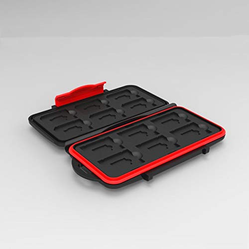 Preisvergleich Produktbild HaiQianXin Wasserfester Kartenhalter Wasserdichter Speicherkarten-Aufbewahrungsbehälter für 12 SD + 12 Micro SD TF-Karten