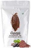 Copaya Kakaopulver BIO 1Kg, Rohes Kakao Pulver aus biologischem Anbau, Ohne Zucker, Unverwechselbares & Intensives Aroma, Aus Hochwertigen Kakaobohnen, 11% Fett, Stark Entölt, 1000g