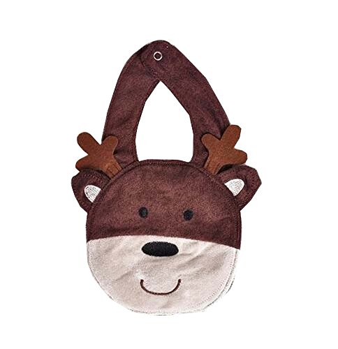 Kids Apron Baby Eating Helper Supply Bib for Baby Cute Deer