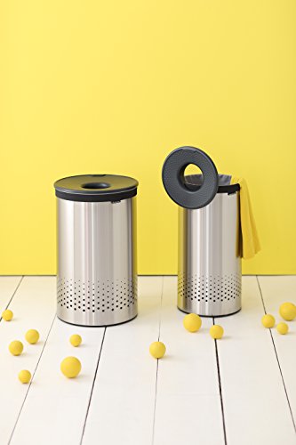 Brabantia 105166 Wäschebox 60 L Kunststoffdeckel Dark Grey, matt steel - 9