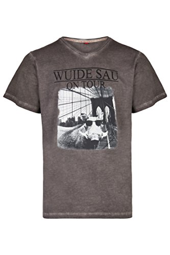 Schlusen Trachtenmode Herren T-Shirt Jiri (L, Anthrazit) Schlusen Trachtenmode Herren T-Shirt Jiri (L, Anthrazit)