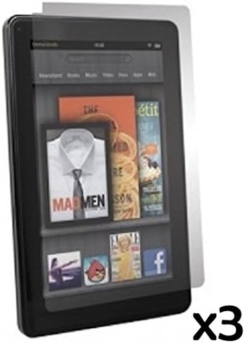 3x FIRE 7 INCH 2015 Screen Protector Ultra-Clear Screen Shield Protector for Amazon Fire 7 Tablet (will only fit Fire 7" Display 5th Generation - 2015 release) PACK OF THREE