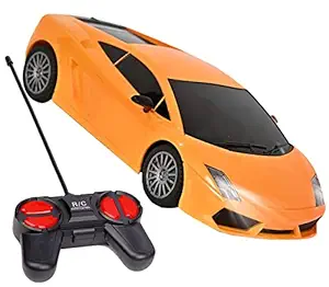 Miniature Mart Mini Remote Control Car for Boys & Girls | Rc Cars Kids | Birthday Presents | Batteries are Not Included | Age 2 ,3 , 4, 5, 6 Years | Color & Model May Vary On Delivery (Orange (Lam))