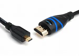 BlueRigger High Speed Micro HDMI to HDMI cable (NOT Micro-USB) with Ethernet (6 feet / 1.8 Meters)