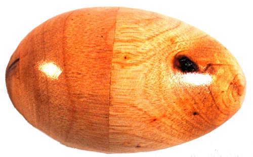 TERRAPIN Commercio Equo e Solidale Large Size Uovo di Legno Shaker Naturale (Circonferenza 16,5 Centimetri)