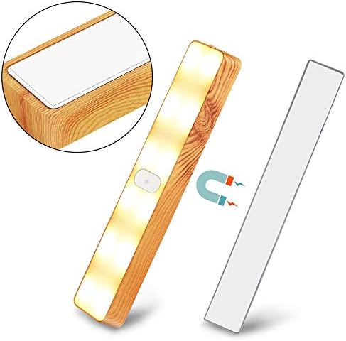LED Under Cabinet Light, 3W Touch Sensor LED USB Rechargeable Colour Changing Closet Lights, Portable Dimmable Magnetic Removable Night Light 1Pack
