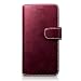 Produktbild P10 Lite Case, Terrapin Leder Brieftasche Case Hülle mit Standfunktion Kartenfächer für Huawei P10 Lite Hülle Rot mit Weiß Nähend