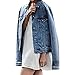 Produktbild Hanomes Damen pullover, Damen Button Down Plus Denim Kleid Damen Belted Jeans Lange Tops Mantel