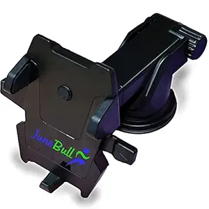 JunoBull Mobile Holder Car Phone Mount Stand Accessory for Dashboard, Windshield, Windscreen, Table Desk - 360 Degree Rotating Expandable Long Neck Accessories Holders for All Smartphones