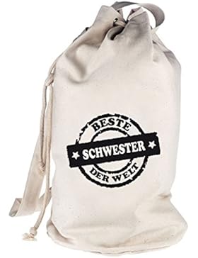 Beste Schwester der Welt Stempel, bedruckter Seesack Umhängetasche Schultertasche Beutel Bag