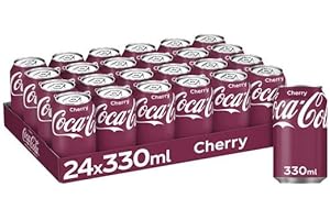 KING BAJ Coca Cola Coke Cherry Cans 330ml (24 Cans x 330ml)