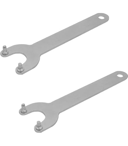 Llave Angular Ajustable GORISE Para Amoladora - Incluye 6 Tuercas De Brida, Compatible Con Black & Decker Y Más