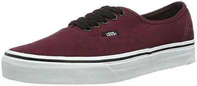 Vans U Authentic - Baskets Mode Mixte Adulte - Bordeaux (Port Royale/Black) - 43 EU