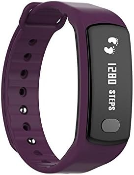 OOXLF Smart Fitness Tracker Bracelet , Activity Pedometer and Health Sleep Monitor Waterproof OLED Touch Screen Wristband Watch for Android and IOS Smartphone , purple