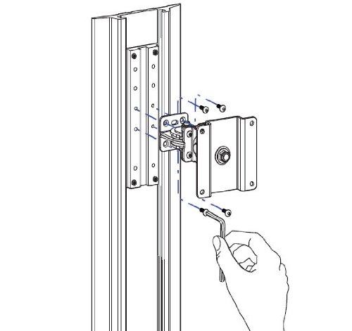 ERGOTRON Montagesatz LCD Arm ALU Profilschiene (vertikal) - 3