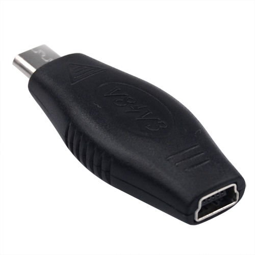 SODIAL (R) Neue Mikro maennlich USB auf weiblichen Mini-USB-Ladeadapter Konverter