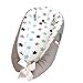 Produktbild TEALP Babynest Multifunktionales Nest Kuschelnest für Babys Säuglinge Baby-Reisebett Babybett Nestchen, 100% Baumwolle, grauer Stern(0-24 Monate)