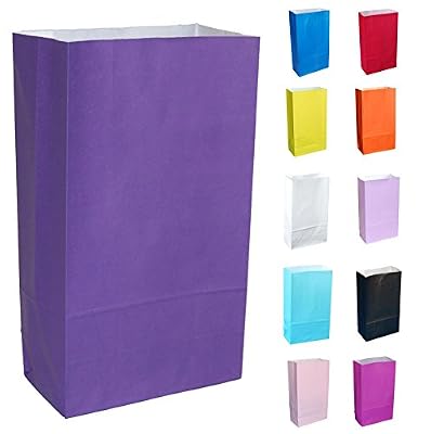Thepaperbagstore 20 sacs en papier - Violet