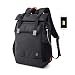 Produktbild WindTook 28L Roll Top Rucksack Daypack Fahrradrucksack Herren Rucksack mit USB Anschluss für Laptop 15,6 Zoll, Wasserabweisend, Schwarz