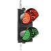 Produktbild PrimeMatik - Ampel für Innen- und Außenbereich IP65 schwarz 2 x 200mm 220V mit grün und rot LED leuchtet