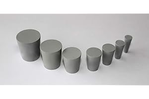 Dugo Gummistopfen, konische Pfropfen, Naturkautschuk - Größe wählbar - (2 St.) (Oben ø35mm x unten ø27mm x Länge 40mm)