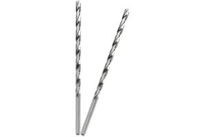 GYSRXS 8MM Drill Bit 200MM Long Twist Drill Bits High Carbon Steel Spiral Wood Drill Bits drill Accessories for Dowel Drilling Wood,Plastic and Aluminum,2PCS(Silver)