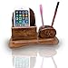 Produktbild IndiaBigShop Holz Handy-Ständer/Stifthalter/Telefon-Halter-Schreibtisch-Organizer Mehrzweck-Display-Ständer für Home Decor 8 Zoll