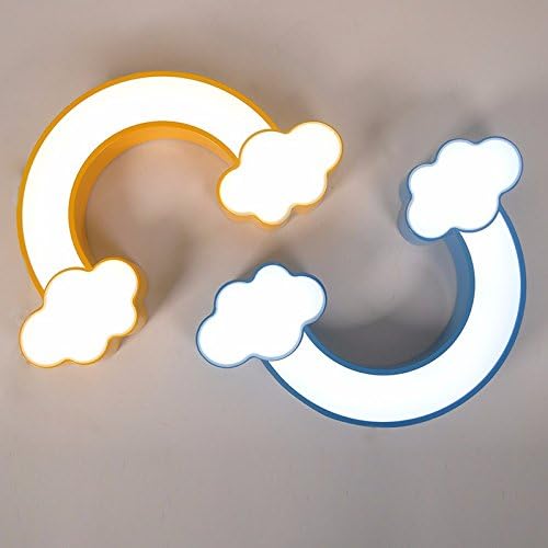 LZYBABY Children's ceiling light for the Cartoon, Personality , Environmental protection Iron seven colors of the rainbow love stitching light