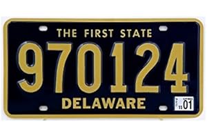 FABBRI Plaque américaine USA licence plate DELAWARE The First State