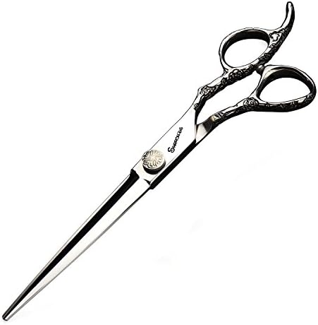 7 inch personalized rose printing haircut scissors hair stylist dedicated scissors