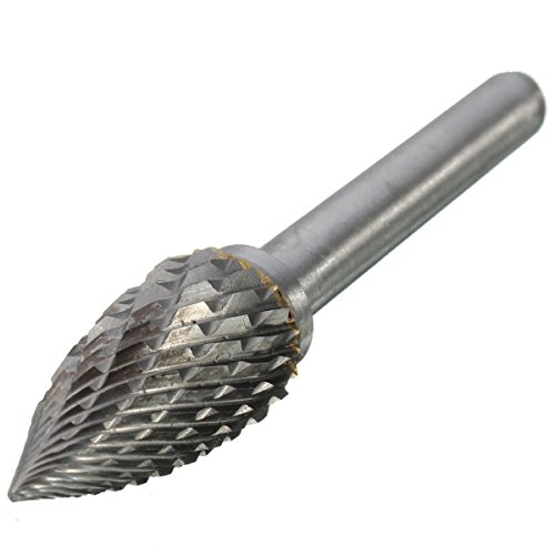 Drillpro Raspel Set 5-Teilig 6×12mm Bohrmaschine Kugelfräser + Zylinderfräser + Zapfenfräser + Konusfräser - 4