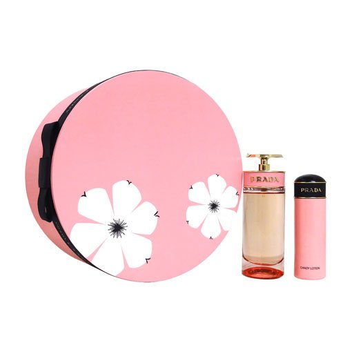 Prada Candy Florale Giftset EDT Spray 80ml + Body Lotion 75ml