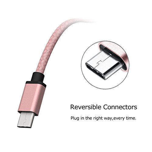 Datechip USB Type C Kabel auf USB 3.0 Datenkabel Adapter Ladekabel für Google Nexus 5, Nexus-6P, Pixel C, Lumia 950 and Chromebook ,3.3ft/1M Schwarz - 2