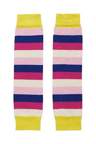 Piccalilly Organic Cotton Multicoloured Baby Girls Stripe Leg Warmers