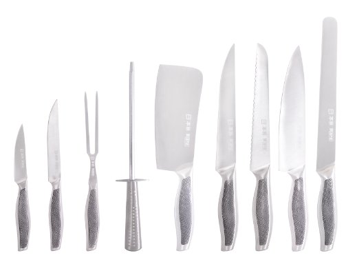 Brandneues 9-teiliges Profi-Messerset in strapazierfähiger Canvastasche für Aufbewahrung und Transport - 3