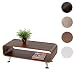 Produktbild Couchtisch HWC-B97, Loungetisch Club Tisch, 34x90x39cm ~ Zebra dunkelbraun